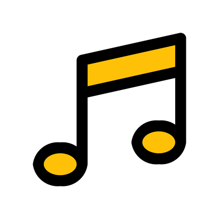 beam music noteのイラスト素材