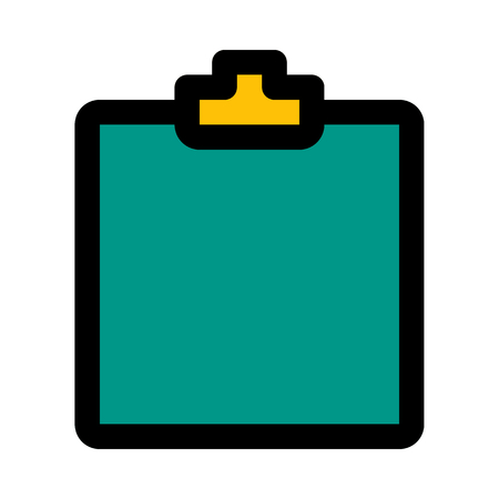 Clipboard, school equipment.のイラスト素材