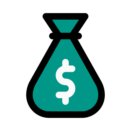 money bag with dollar signのイラスト素材