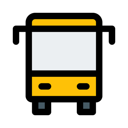 bus icon on isolated backgroundのイラスト素材