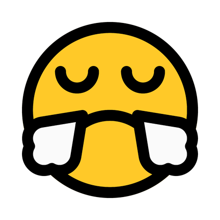 emoji with steam from noseのイラスト素材