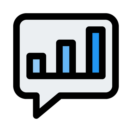 chat graph reportのイラスト素材