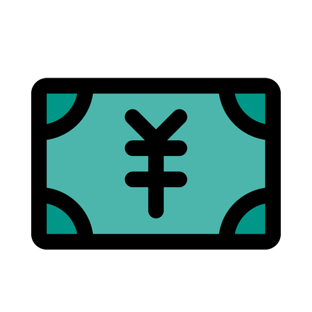 japanese yen banknoteのイラスト素材