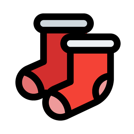 Empty Xmas stockingのイラスト素材