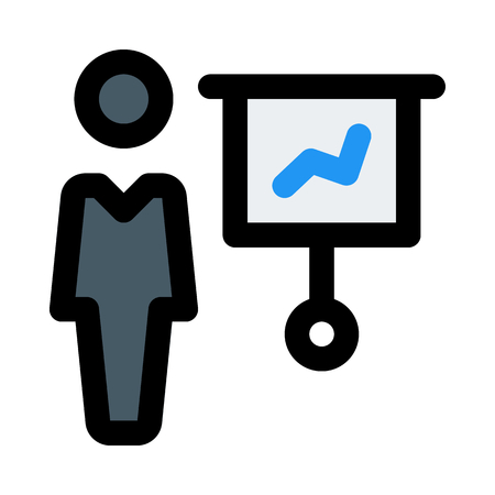 profit presentation slideのイラスト素材