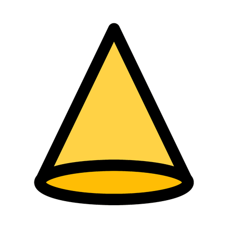 cone geometric shapeのイラスト素材