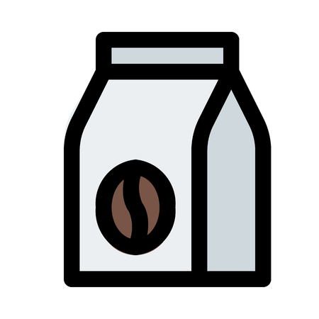 coffee bag packageのイラスト素材