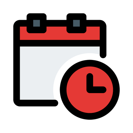 Calendar deadline limitのイラスト素材