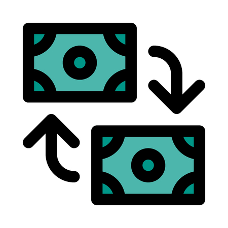 forex money exchangeのイラスト素材