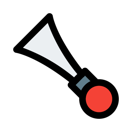 bulb horn isolated on white backgroundのイラスト素材