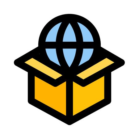 International shipment serviceのイラスト素材