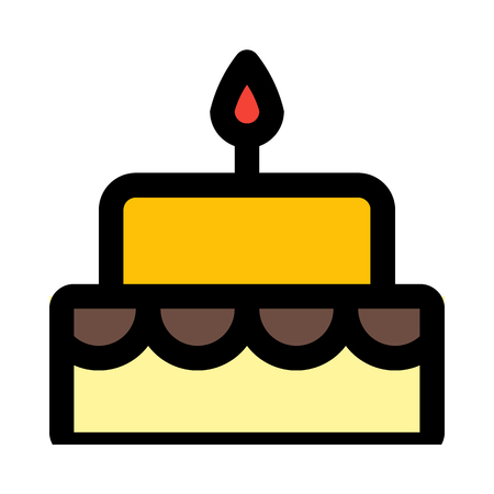anniversary celebration cakeのイラスト素材