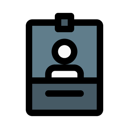 User identity cardのイラスト素材