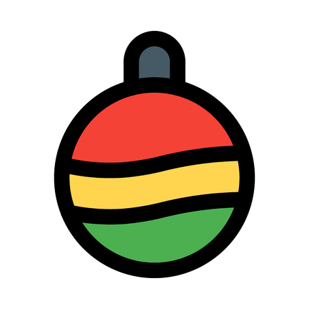 christmas decor ballのイラスト素材