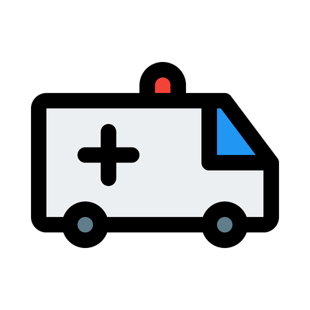 Ambulance, emergency medical service.のイラスト素材