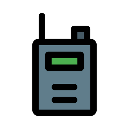 cordless walkie-talkie communicationのイラスト素材