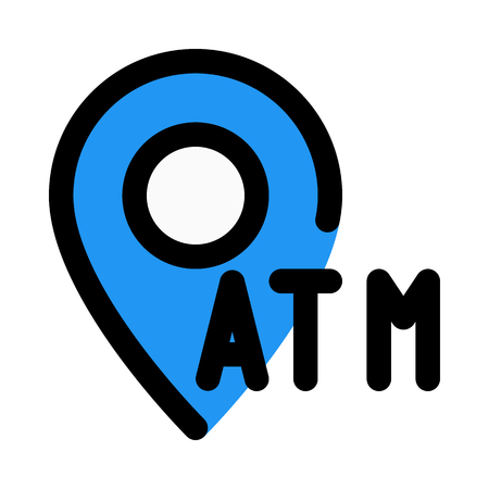 atm point locatorのイラスト素材