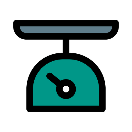 weight scale measurementのイラスト素材