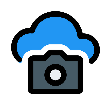 photo cloud storageのイラスト素材