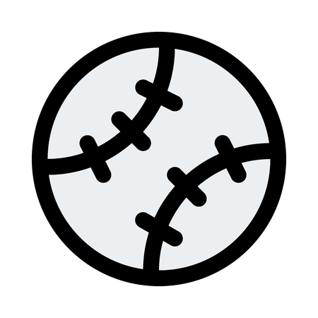 baseball game softballのイラスト素材