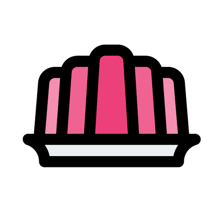 gelatine fruit jellyのイラスト素材