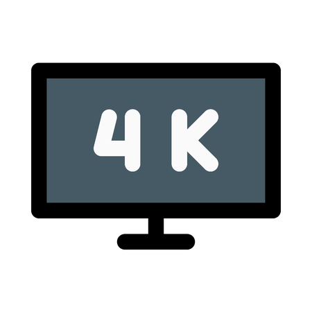 4k display illustrationのイラスト素材