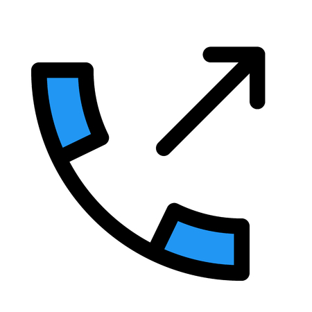 outgoing call functionのイラスト素材