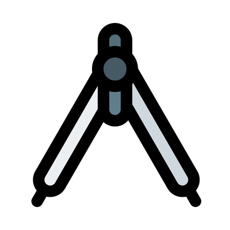 Compass, drawing instrument.のイラスト素材