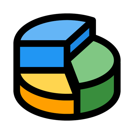 pie chart variationsのイラスト素材