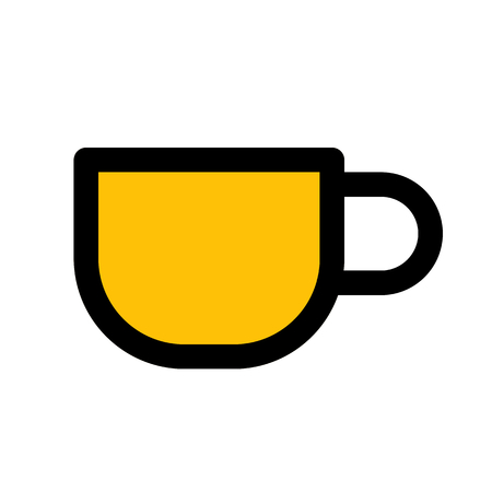 coffee cup servedのイラスト素材