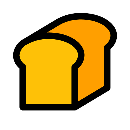 bread loaf snackのイラスト素材