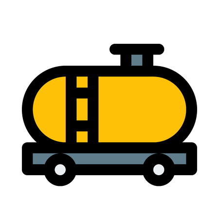 gas trailer icon on isolated backgroundのイラスト素材