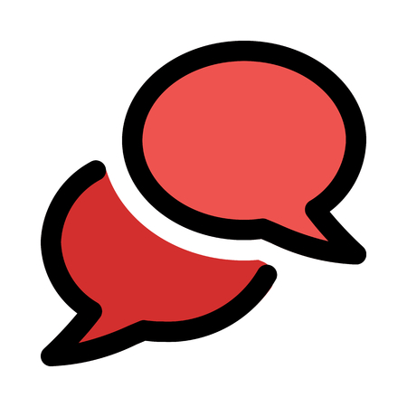 chat speech balloonのイラスト素材