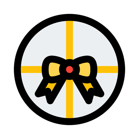 Packed gift boxのイラスト素材