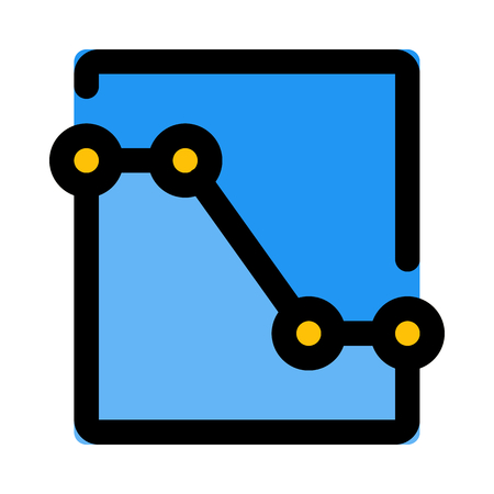 line chart variationのイラスト素材