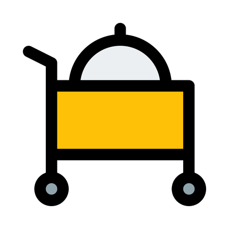 Room service cartのイラスト素材