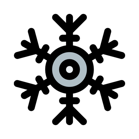 Snowflake, single ice crystalのイラスト素材