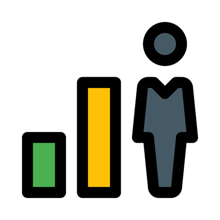 Career growth chartのイラスト素材