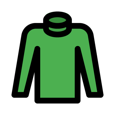 turtleneck shirtのイラスト素材