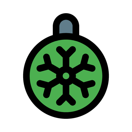 Snowflake bauble - Xmas decorationのイラスト素材