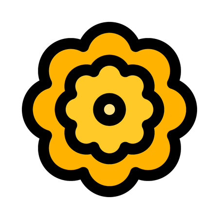 Sunflower isolated on whiteのイラスト素材