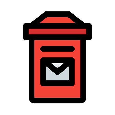 traditional post boxのイラスト素材