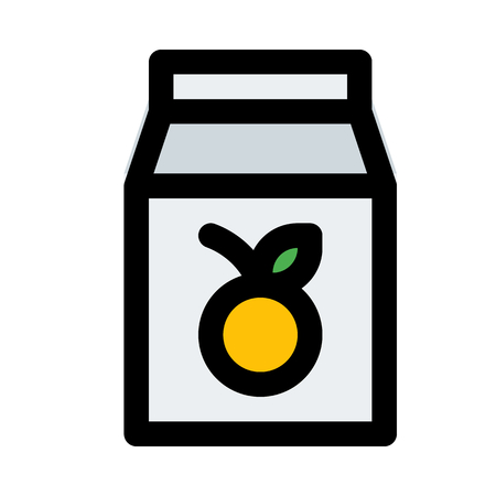 orange juice packagingのイラスト素材