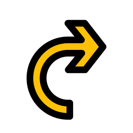 turn chevron arrowのイラスト素材