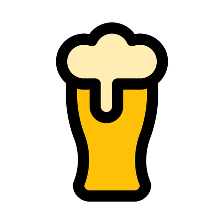 weizen beer glassのイラスト素材