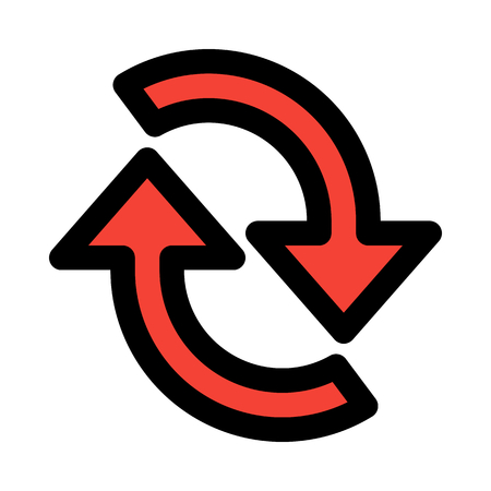 update circular arrowsのイラスト素材