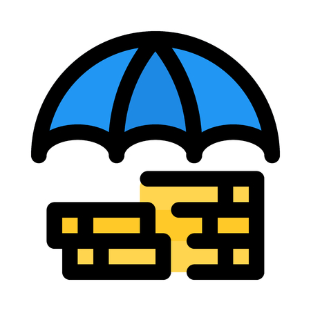 financial safety insuranceのイラスト素材