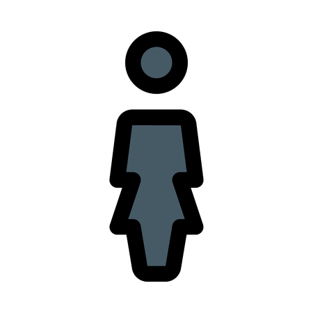 Female toilet signboardのイラスト素材
