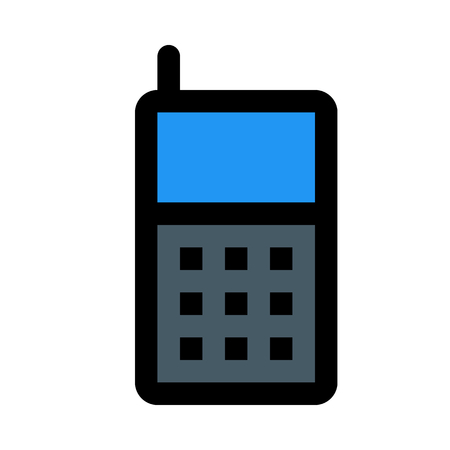 old phone with antennaのイラスト素材