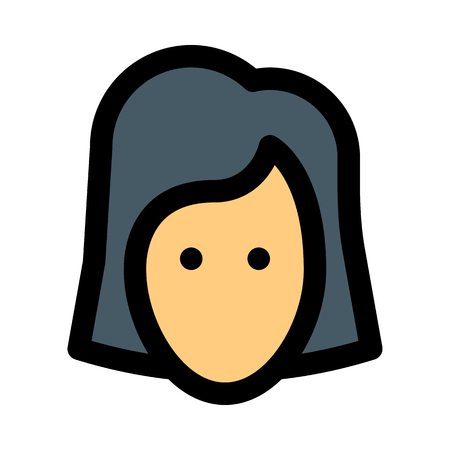 Female user profileのイラスト素材